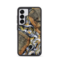 Galaxy S25 Wood Phone Case - Tamatha (Black & White, 801003)