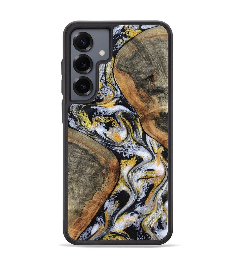 Galaxy S25 Plus Wood Phone Case - Tamatha (Black & White, 801003)