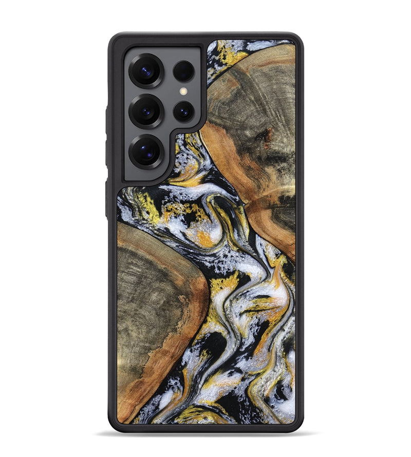 Galaxy S25 Ultra Wood Phone Case - Tamatha (Black & White, 801003)