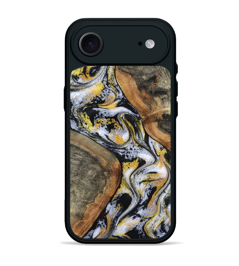 iPhone 17 Air Wood Phone Case - Tamatha (Black & White, 801003)