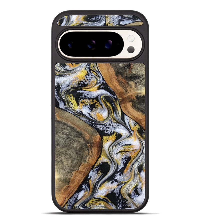Pixel 10 Pro XL Wood Phone Case - Tamatha (Black & White, 801003)