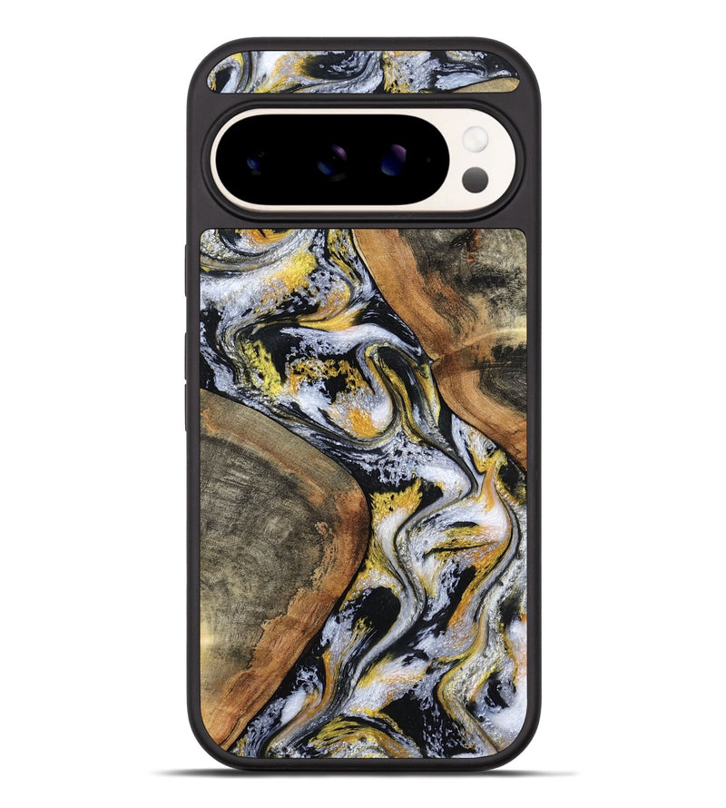 Pixel 9 Pro XL Wood Phone Case - Tamatha (Black & White, 801003)
