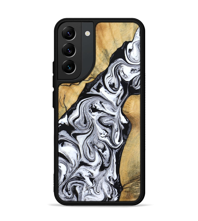 Galaxy S22 Plus Wood Phone Case - Sydnie (Black & White, 801004)