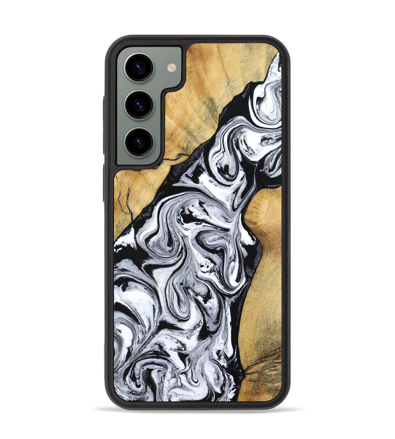 Galaxy S23 Plus Wood Phone Case - Sydnie (Black & White, 801004)