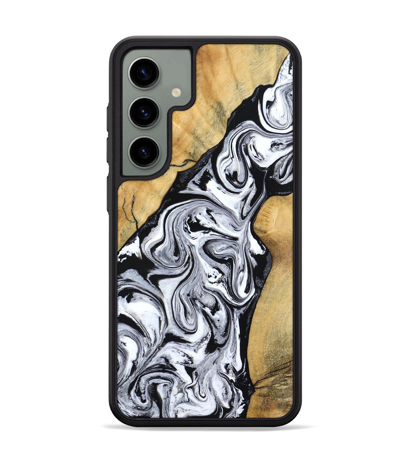 Galaxy S24 Plus Wood Phone Case - Sydnie (Black & White, 801004)