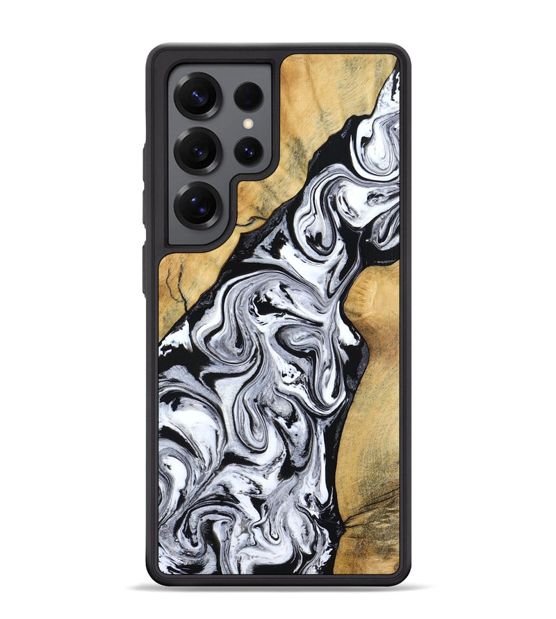 Galaxy S25 Ultra Wood Phone Case - Sydnie (Black & White, 801004)