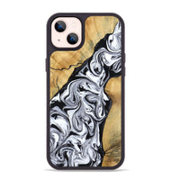iPhone 14 Plus Wood Phone Case - Sydnie (Black & White, 801004)