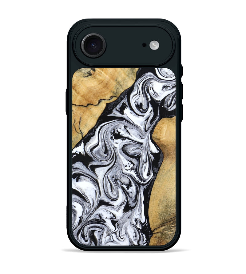 iPhone 17 Air Wood Phone Case - Sydnie (Black & White, 801004)