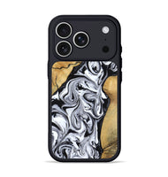 iPhone 17 Pro Wood Phone Case - Sydnie (Black & White, 801004)