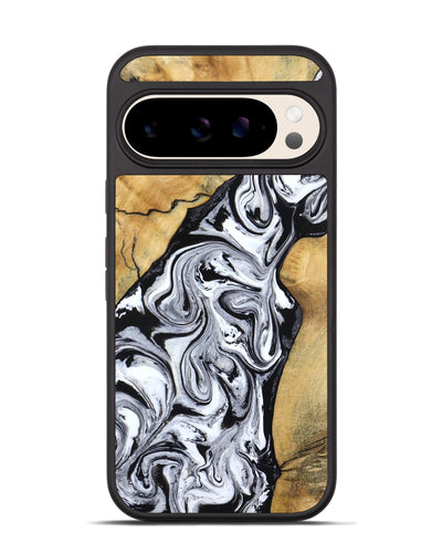 Pixel 10 Wood Phone Case - Sydnie (Black & White, 801004)