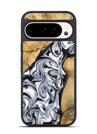 Pixel 9 Wood Phone Case - Sydnie (Black & White, 801004)