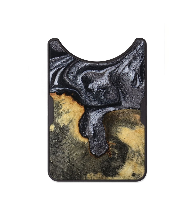 Alloy Wood Wallet - Laquita (Black & White, 801005)