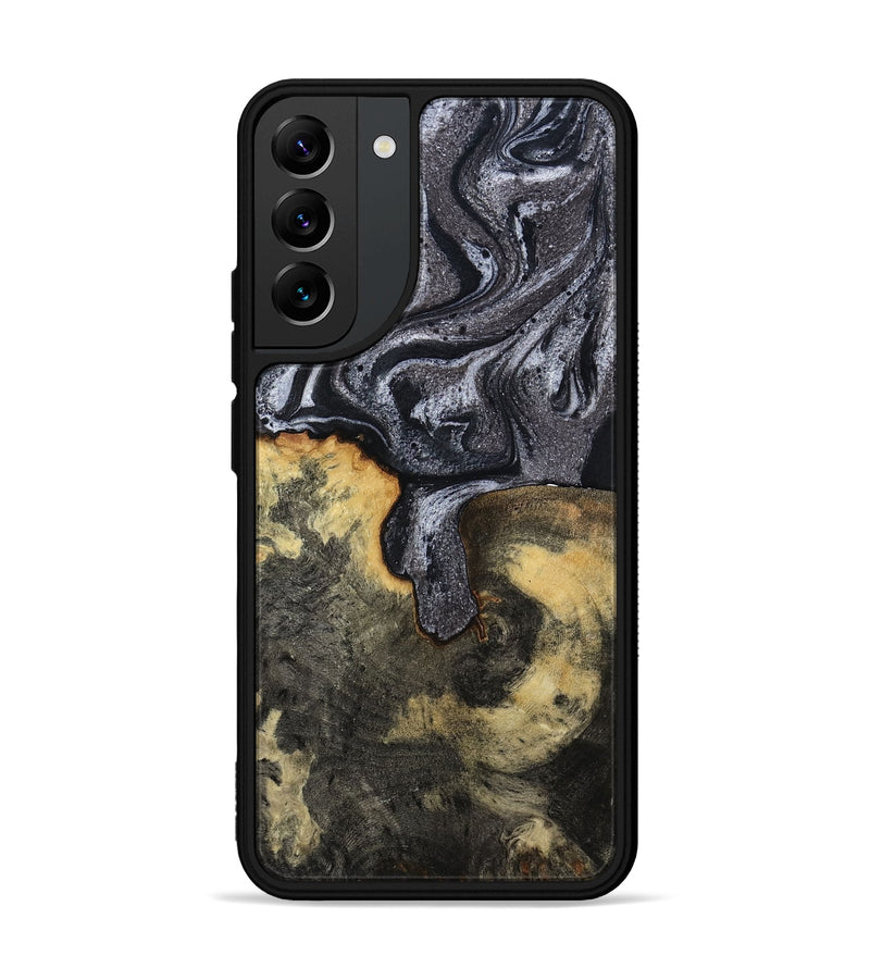 Galaxy S22 Plus Wood Phone Case - Laquita (Black & White, 801005)