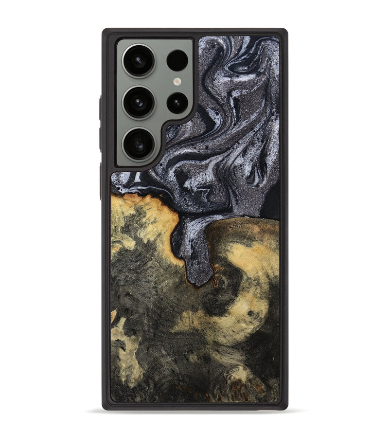 Galaxy S23 Ultra Wood Phone Case - Laquita (Black & White, 801005)