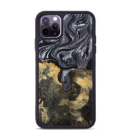 iPhone 11 Pro Max Wood Phone Case - Laquita (Black & White, 801005)