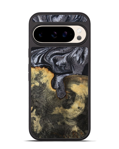 Pixel 10 Wood Phone Case - Laquita (Black & White, 801005)