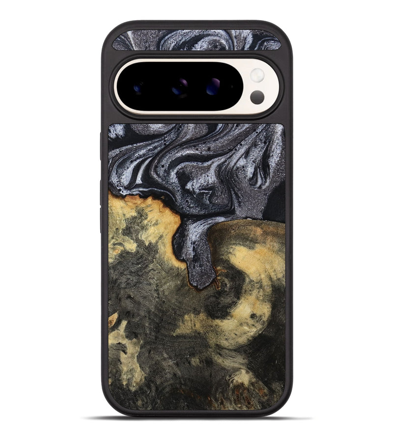 Pixel 10 Pro XL Wood Phone Case - Laquita (Black & White, 801005)