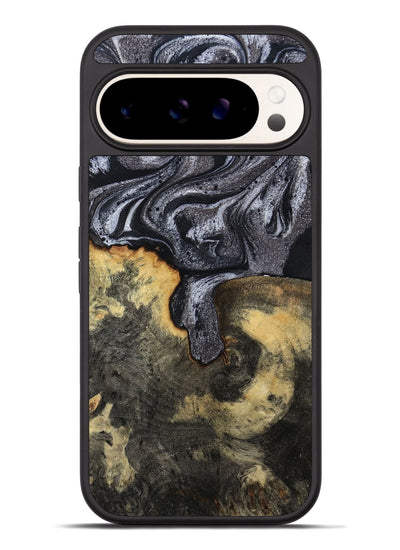Pixel 9 Pro XL Wood Phone Case - Laquita (Black & White, 801005)