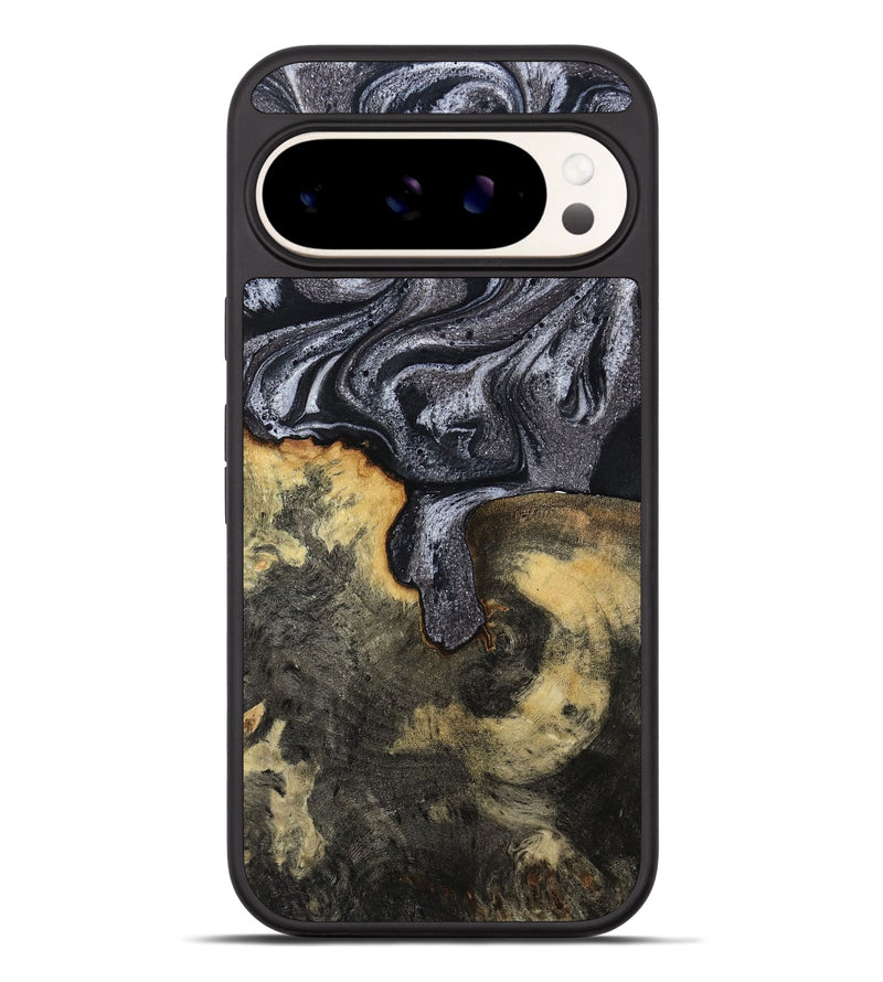 Pixel 9 Pro XL Wood Phone Case - Laquita (Black & White, 801005)