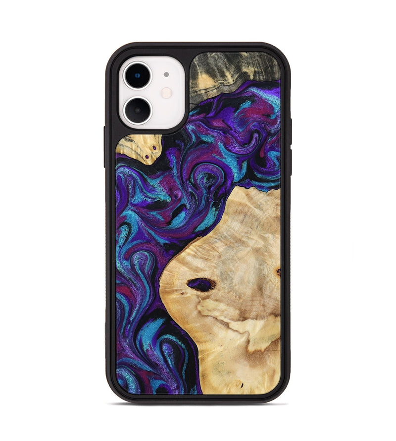 iPhone 11 Wood Phone Case - Thelma (Purple, 801006)