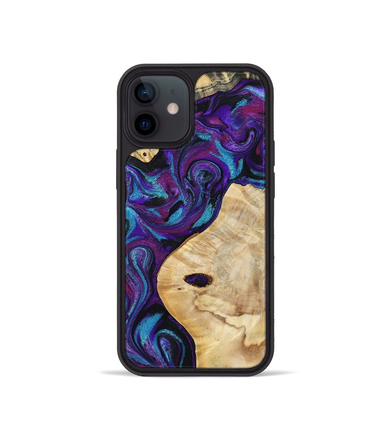 iPhone 12 mini Wood Phone Case - Thelma (Purple, 801006)