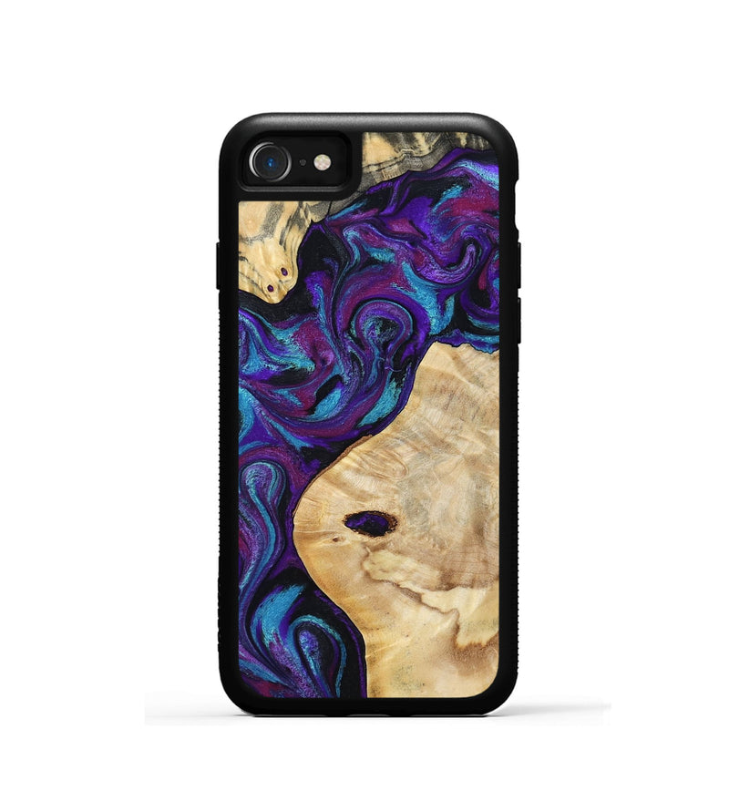 iPhone SE Wood Phone Case - Thelma (Purple, 801006)