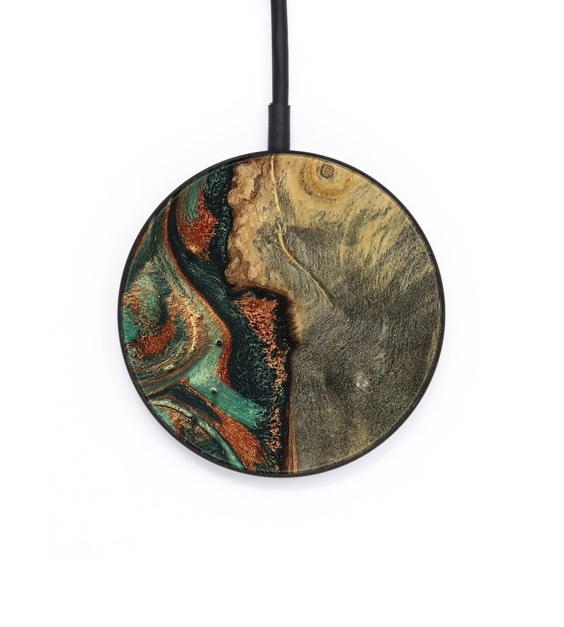 Circle Wood Wireless Charger - Baylee (Green, 801021)