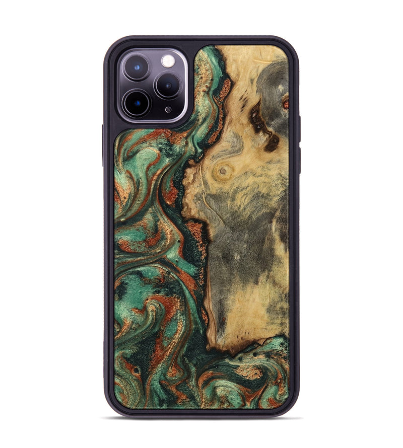 iPhone 11 Pro Max Wood Phone Case - Baylee (Green, 801021)