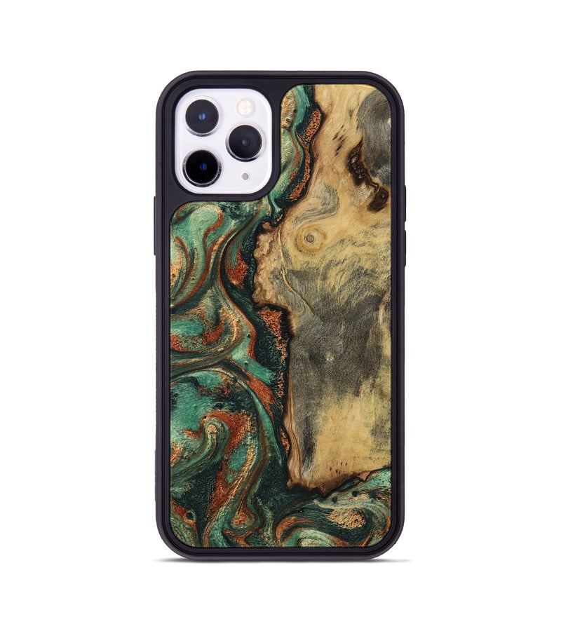 iPhone 11 Pro Wood Phone Case - Baylee (Green, 801021)