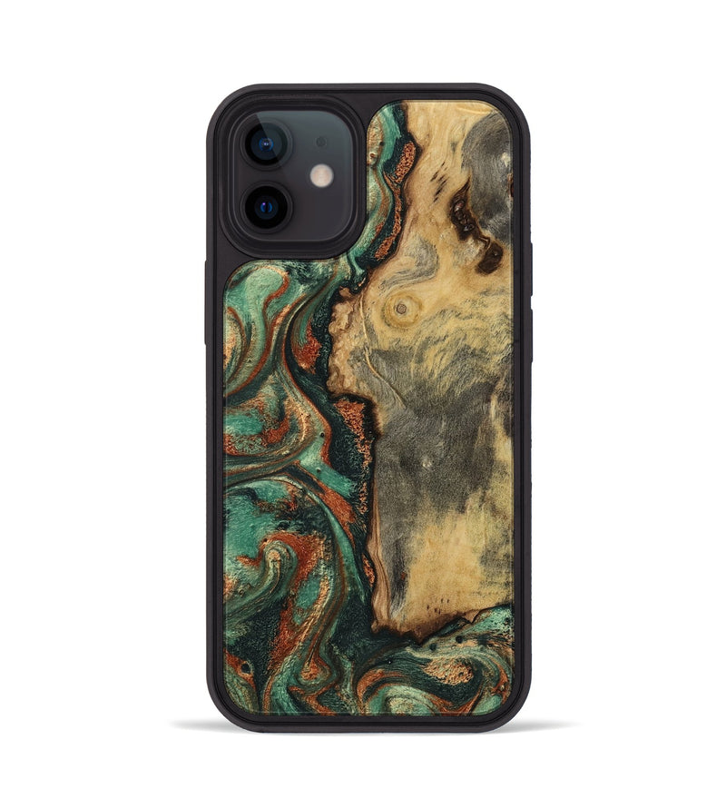 iPhone 12 Wood Phone Case - Baylee (Green, 801021)