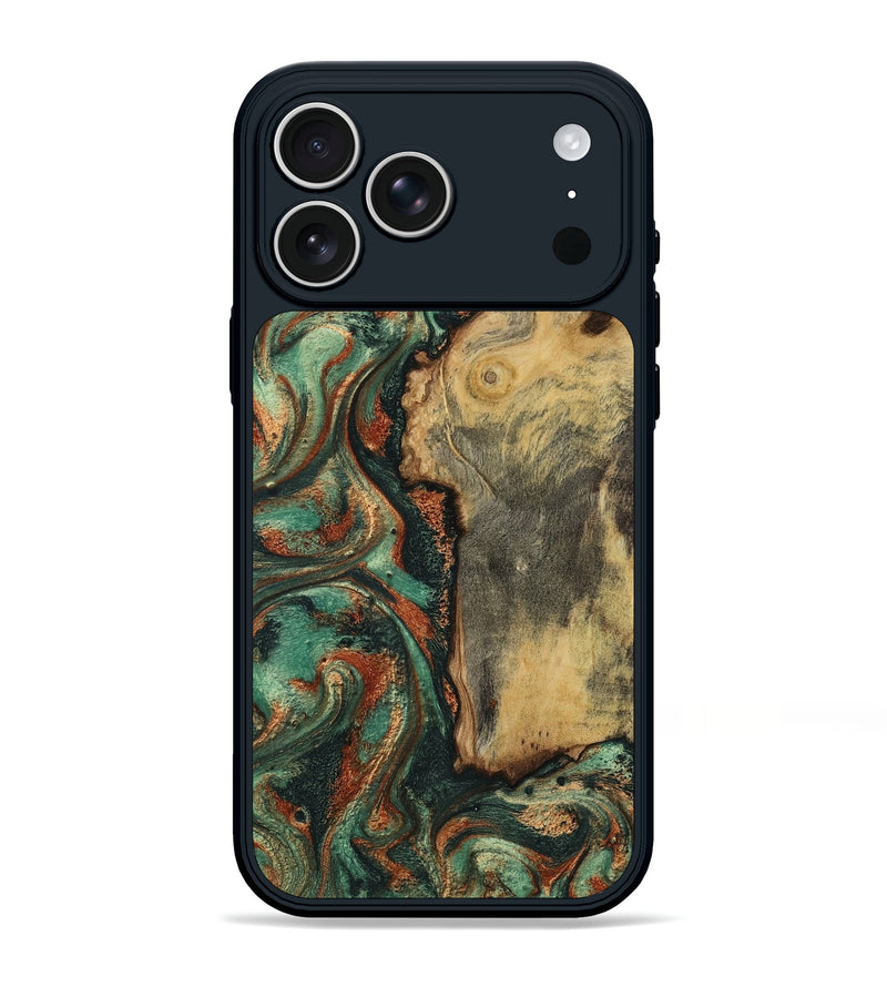 iPhone 17 Pro Max Wood Phone Case - Baylee (Green, 801021)