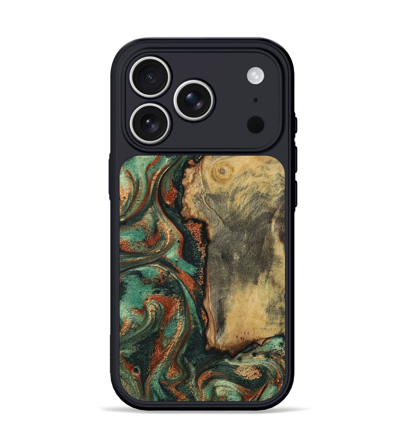 iPhone 17 Pro Wood Phone Case - Baylee (Green, 801021)