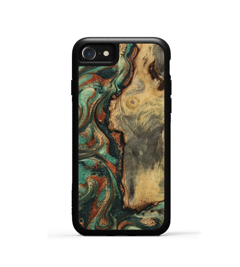 iPhone SE Wood Phone Case - Baylee (Green, 801021)