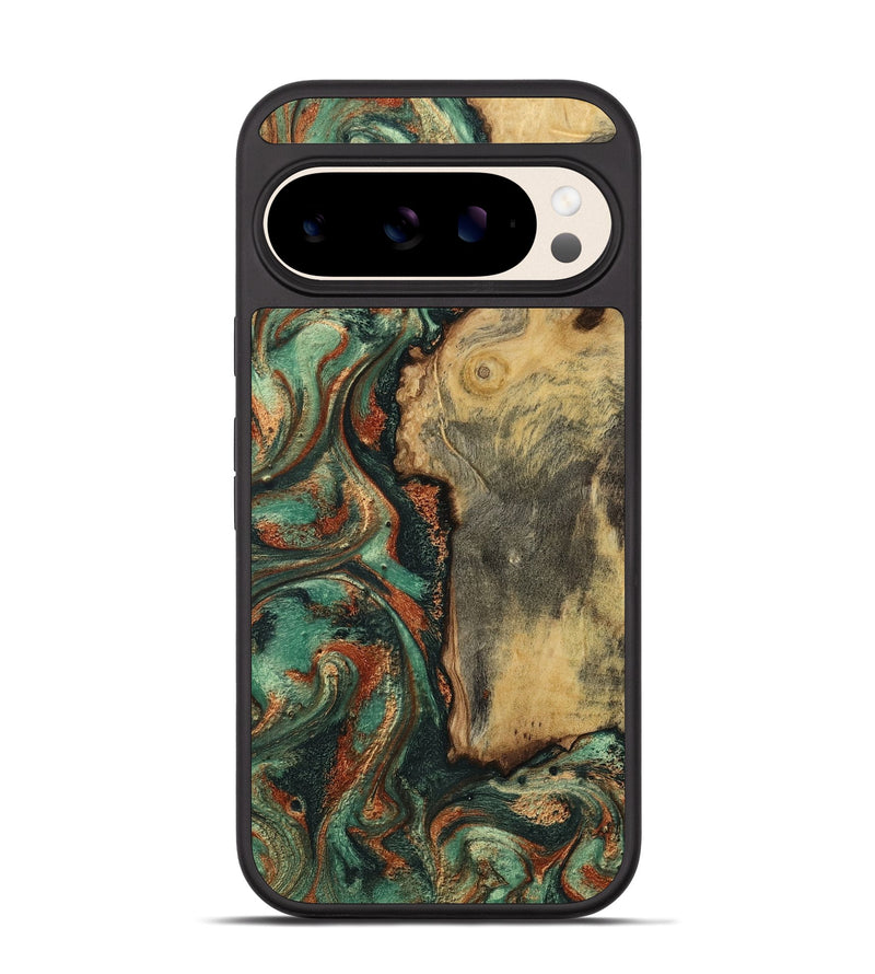 Pixel 10 Wood Phone Case - Baylee (Green, 801021)