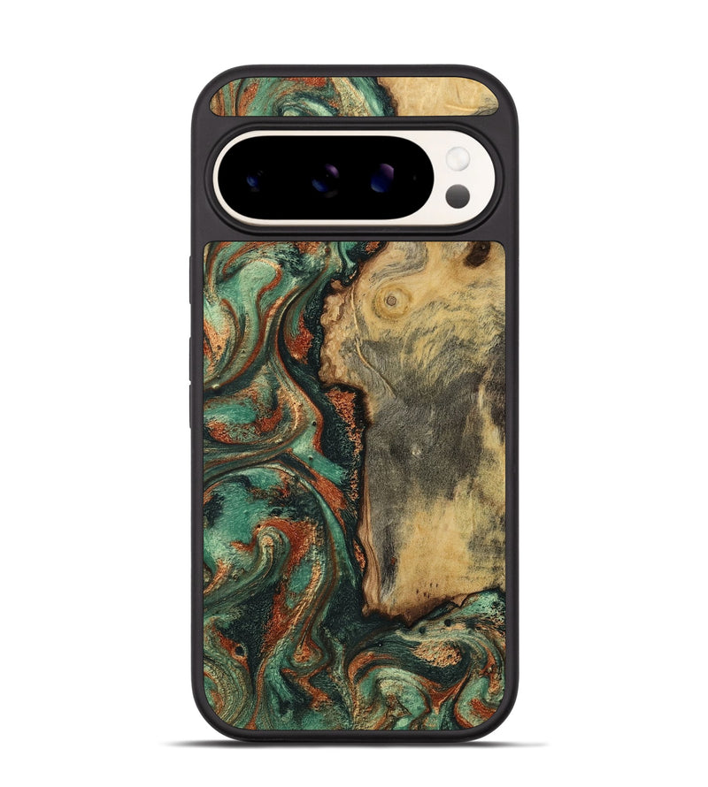 Pixel 9 Pro Wood Phone Case - Baylee (Green, 801021)