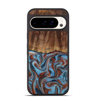 Pixel 9 Wood Phone Case - Gaige (Teal & Gold, 801029)