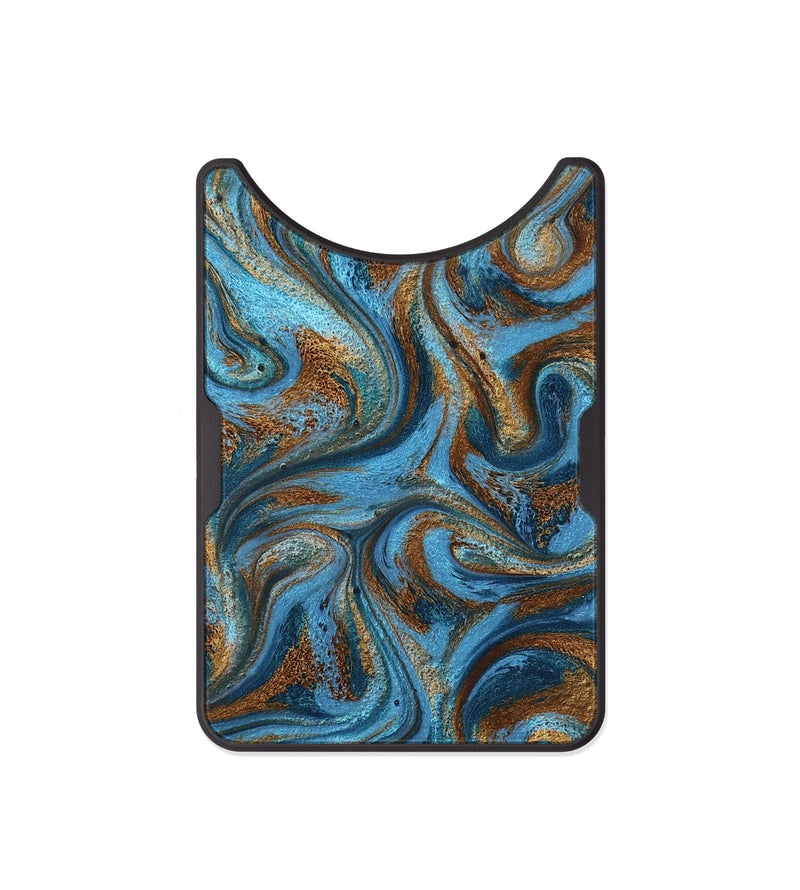 Alloy ResinArt Wallet - Jasiah (Teal & Gold, 801030)