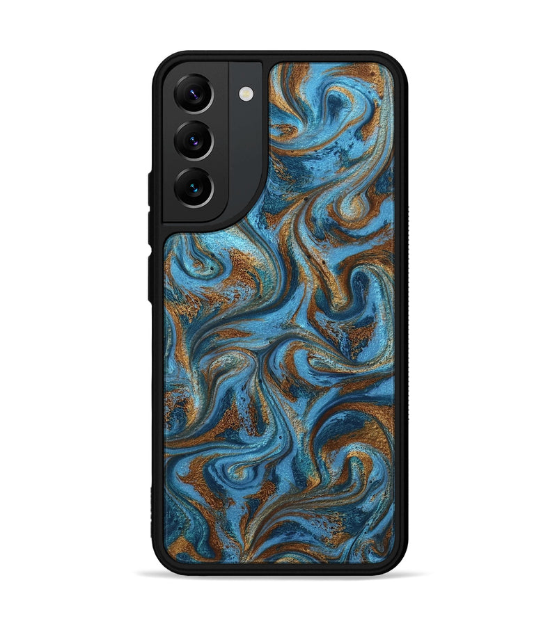 Galaxy S22 Plus ResinArt Phone Case - Jasiah (Teal & Gold, 801030)