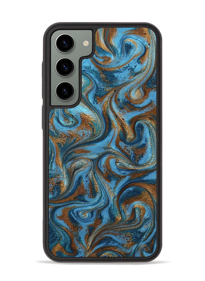 Galaxy S23 Plus ResinArt Phone Case - Jasiah (Teal & Gold, 801030)