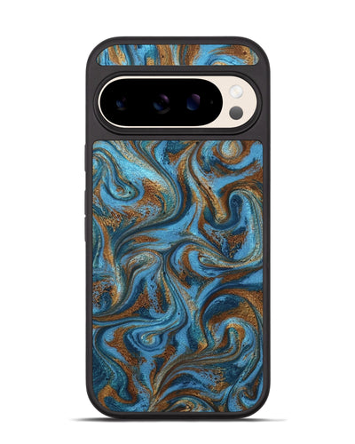 Pixel 10 ResinArt Phone Case - Jasiah (Teal & Gold, 801030)