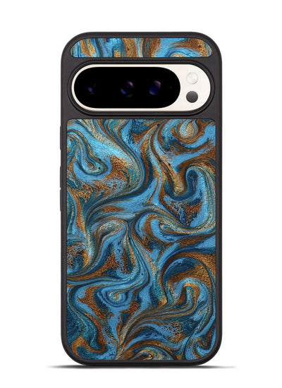 Pixel 9 Pro ResinArt Phone Case - Jasiah (Teal & Gold, 801030)