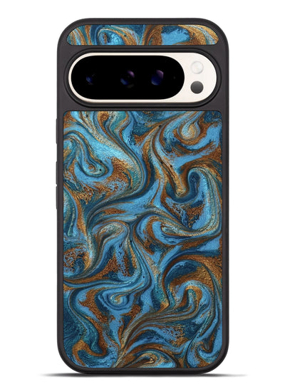Pixel 9 Pro XL ResinArt Phone Case - Jasiah (Teal & Gold, 801030)