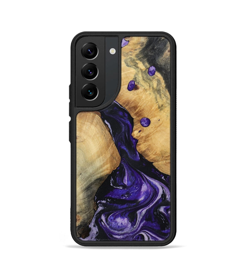 Galaxy S22 Wood Phone Case - Rusty (Purple, 801031)