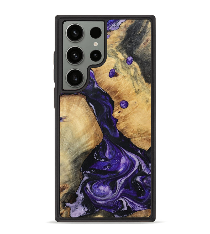Galaxy S23 Ultra Wood Phone Case - Rusty (Purple, 801031)