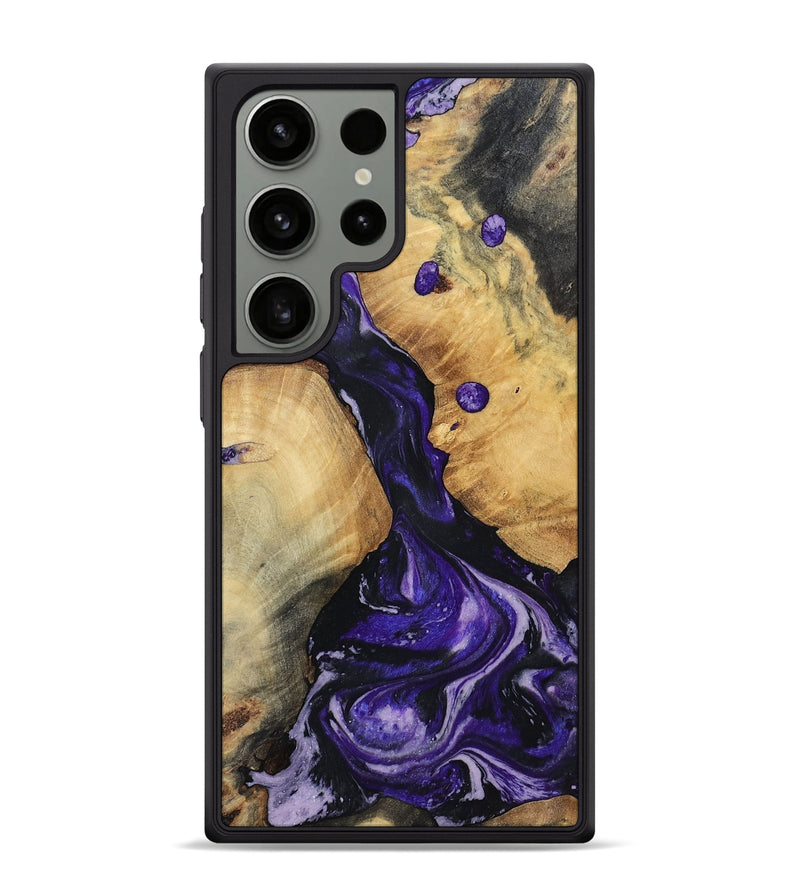 Galaxy S24 Ultra Wood Phone Case - Rusty (Purple, 801031)