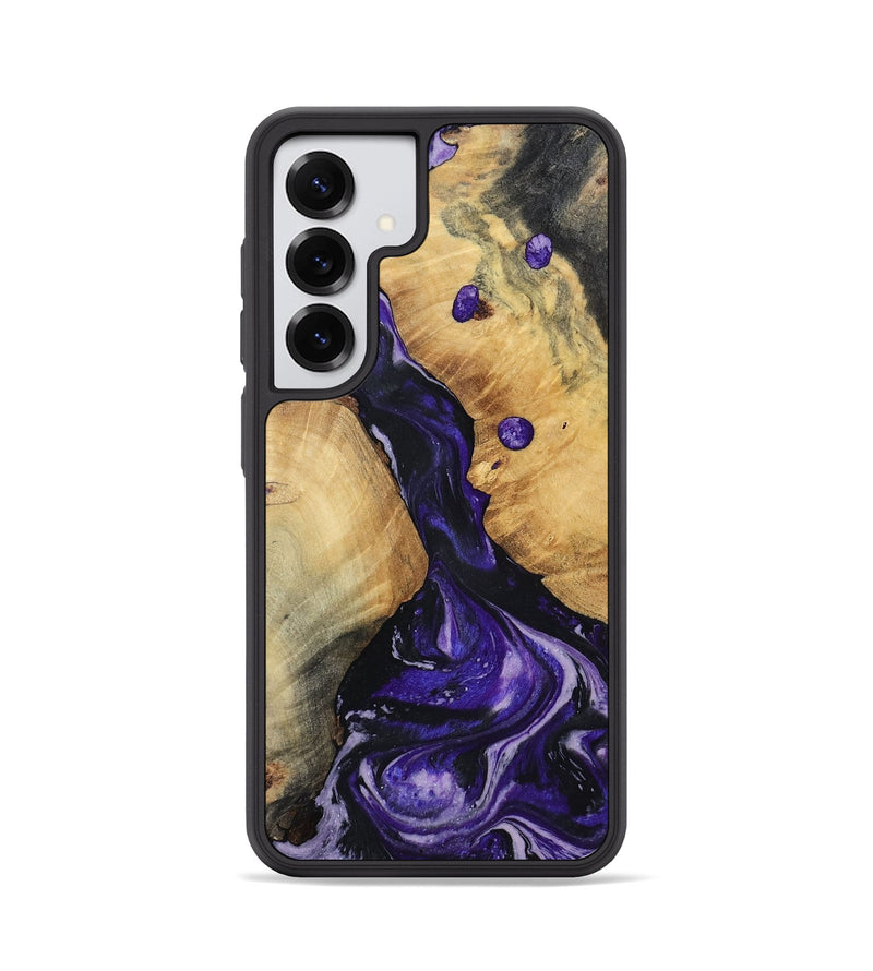 Galaxy S25 Wood Phone Case - Rusty (Purple, 801031)
