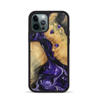 iPhone 12 Pro Wood Phone Case - Rusty (Purple, 801031)