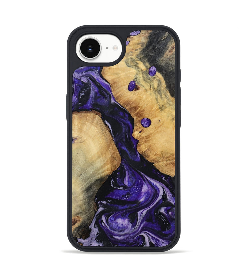 iPhone 16e Wood Phone Case - Rusty (Purple, 801031)