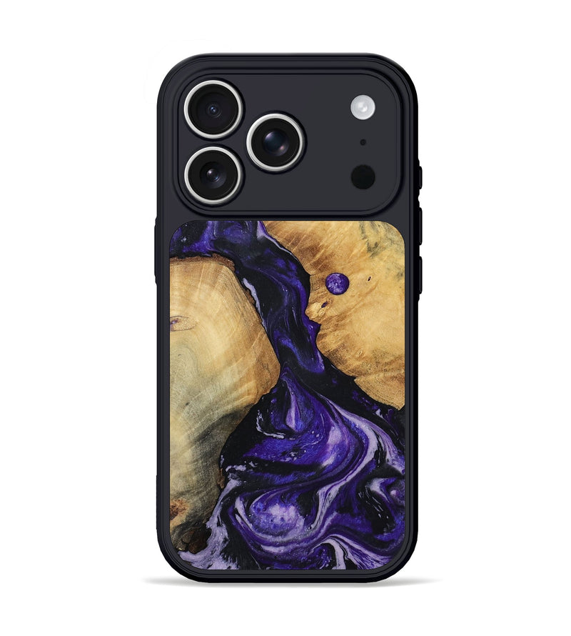 iPhone 17 Pro Wood Phone Case - Rusty (Purple, 801031)