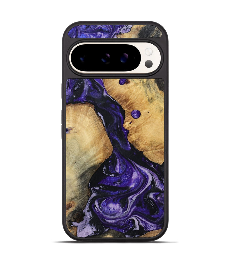 Pixel 9 Wood Phone Case - Rusty (Purple, 801031)